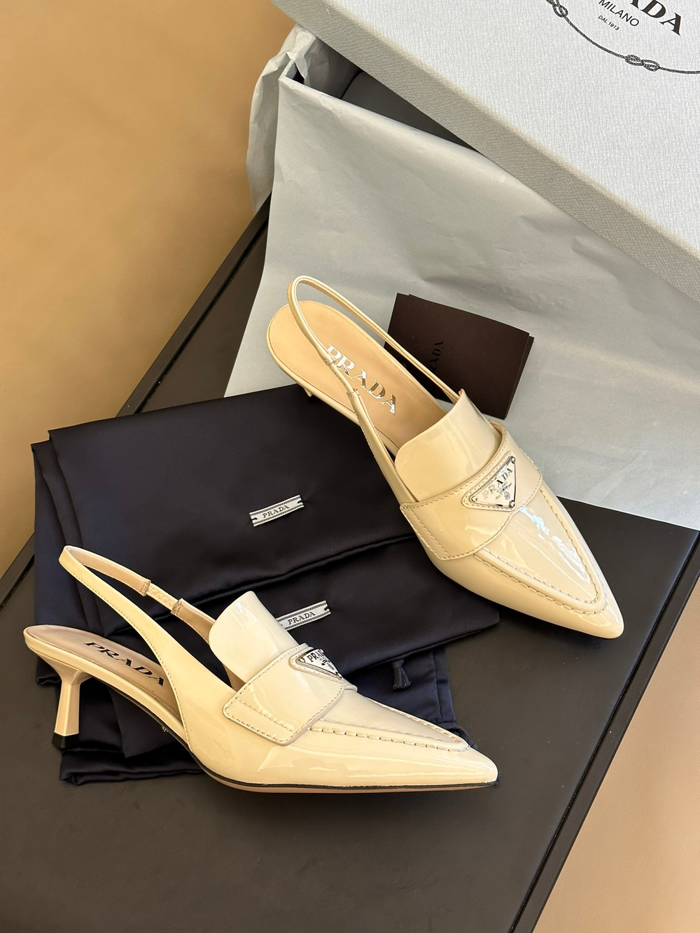 Prada Slingbacks 4.5 cm