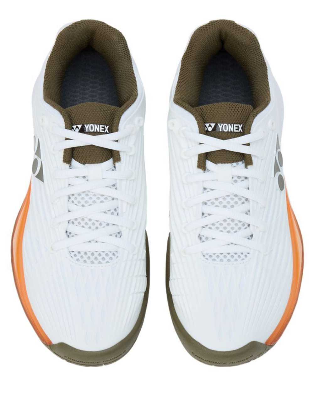 Мужские кроссовки теннисные Yonex Power Cushion Eclipsion 5 - white/brown