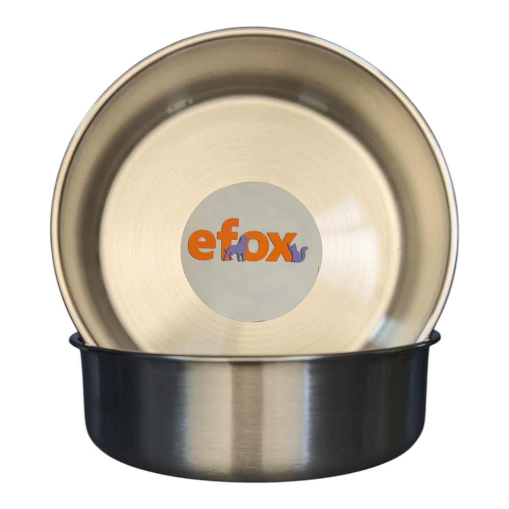 Миска "efox" для питомцев из нержавеющей стали, форма чаша