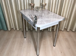 Раскладной стол с ящиком Wide Grey Marble