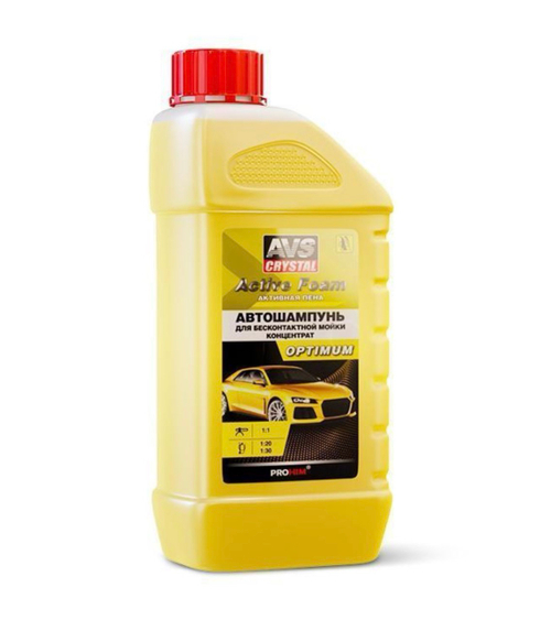 Автошампунь для б/мойки AVS Active Foam Optimum 1л PF-10 OPTIMUM, V (1 шт.)