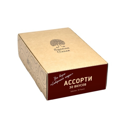 Ассорти конфет 30 вкусов Сибирский Кедр, шоу-бокс, 585 г