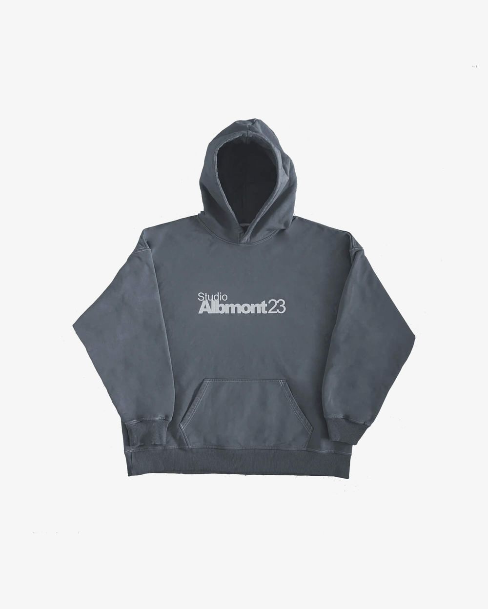Худи Albmont Logo 95 in Ash Grey серый