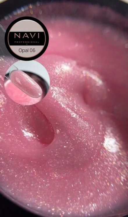 Камуфлирующий smart gel с шиммером OPAL 06 NAVI Professional 15мл.