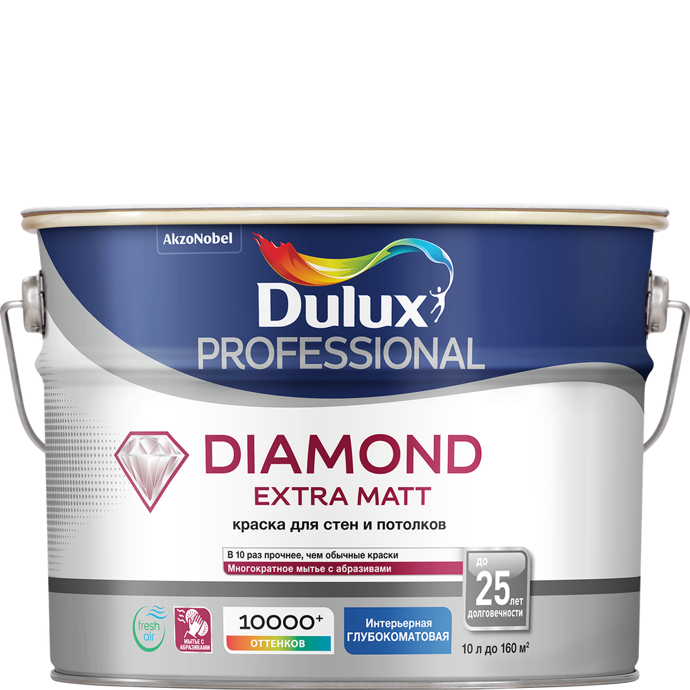 Краска Dulux  Professional Diamond Extra Matt  (4,5л)