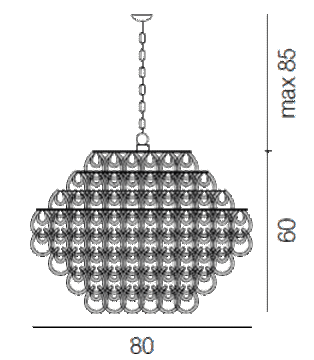 люстра Vistosi Giogali SP 80