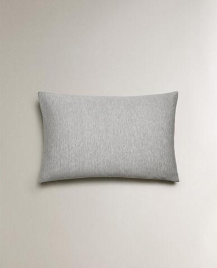 ZARA HOME ХЛОПКОВАЯ НАВОЛОЧКА, СЕРЫЙ