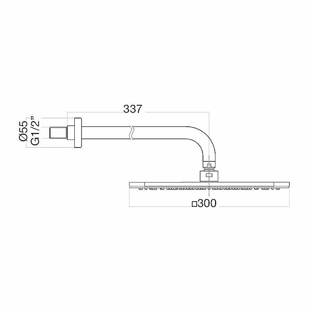 Верхний душ Webert SHOWER SET AC0842740 белый матовый