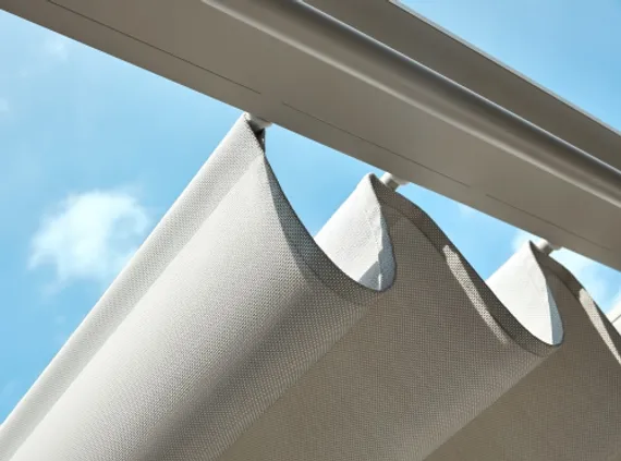 Шатер с лежаками Borromeo, бежевый, светло-серый