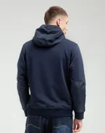 Худи We Don’t Care Diagonal Zip Hoodie Navy