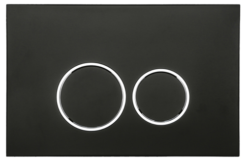 Кнопка для инсталляции с КРУГ. клав. (ЧЕРНЫЙ)  ViEiR  (50/1шт)