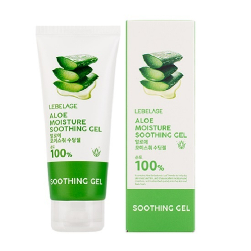 Увлажняющий и успокаивающий гель с экстрактом Алоэ Вера 100% Lebelage Aloe Moisture Purity Soothing Gel 100мл