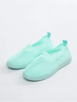Мокасины летние текстильные
