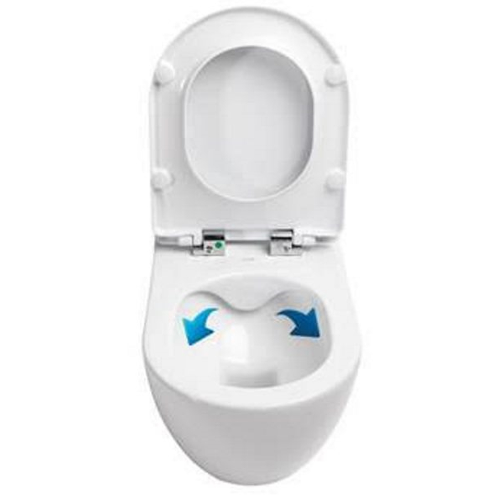 УНИТАЗ ПОДВЕСНОЙ RAVAK UNI CHROME RIM OFF безободковый