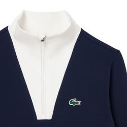 Женская Кофта теннисная Lacoste Heritage UV Protect - navy blue/white