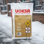 Реагент противогололедный 20кг UOKSA Пескосоль, песко-соляная смесь, мешок