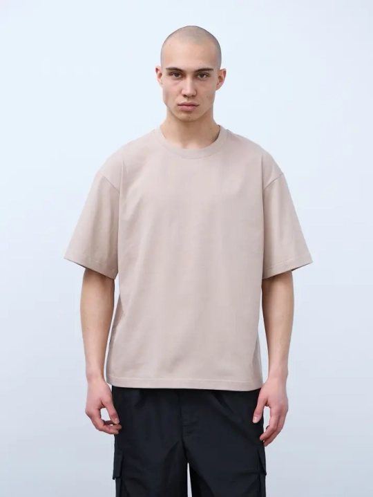Футболка оверсайз (бежевый) 230 г