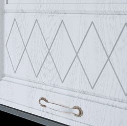 Модульный кухонный гарнитур «Вита» 2800 (Белый), ЛДСП/МДФ, ДСВ Мебель