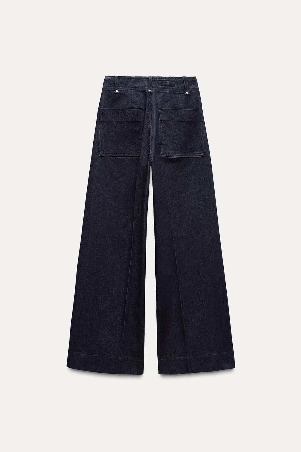 Джинсы wide leg с высокой посадкой — zw collection