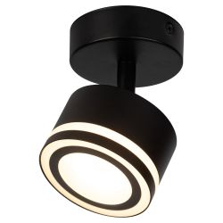 Светильник настенно-потолочный спот ЭРА OL52 BK GX53 IP20 черный | Накладные светильники