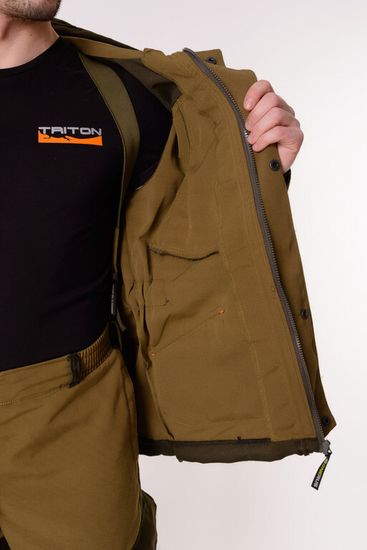 Костюм "Горка" кур+бр (Брезент летний, Хаки)