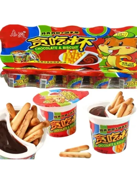 Печенье бисквитные палочки с шоколадной пастой 13 г * 10 шт