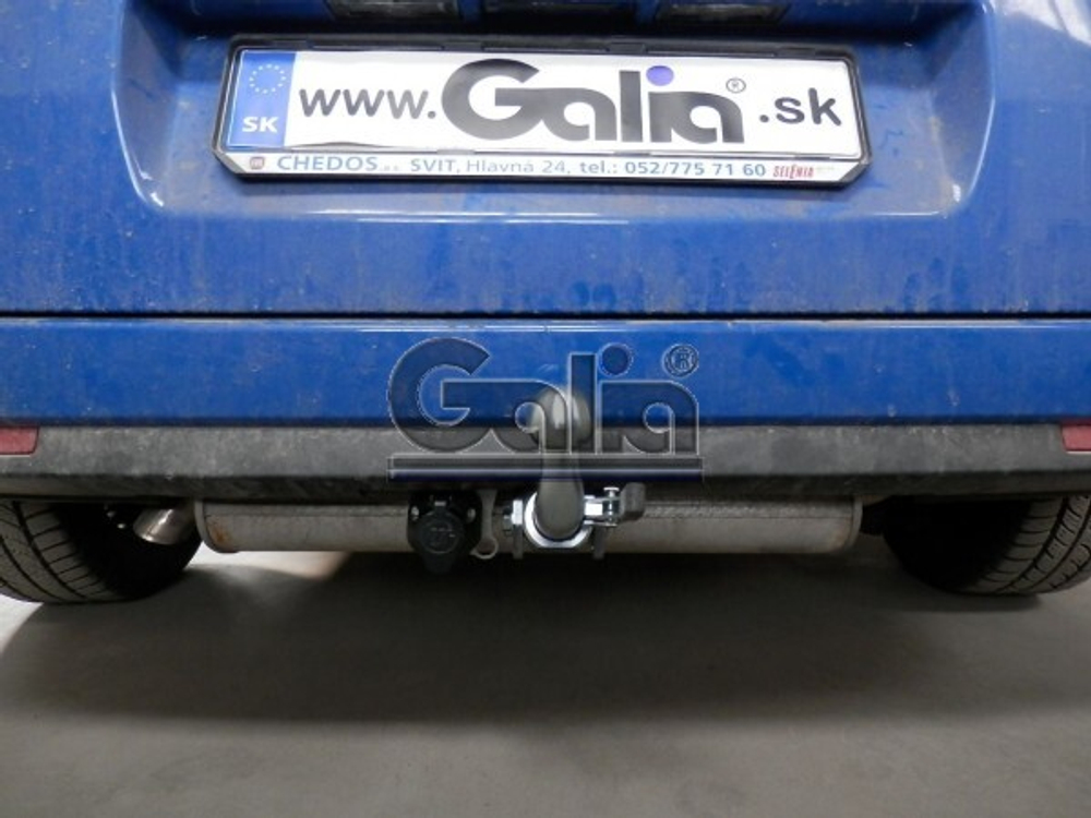 Фаркоп оцинкованный Galia F111A для FIAT Doblo 2010-, Opel Combo 2012-(паспорт и сертификат в комплекте)(без электрики)