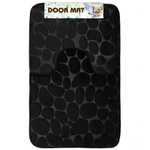 Набор ковриков для ванной и туалета, 2 шт, 0.5х0.8, 0.4х0.5 м, ПЭ, графит, Камешки, Y9-040