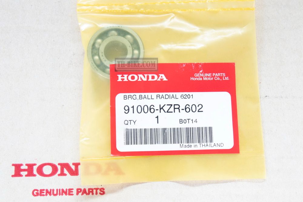 91006-KZR-602. (91006-KZR-601) BEARING, RADIAL BALL, 6201 (FUJIKOSHI)