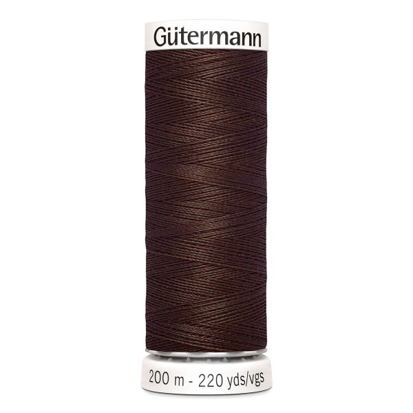 Нитки универсальные Gutermann Sew-all 100 (200 метров), 5 кат. | 694 кофейный