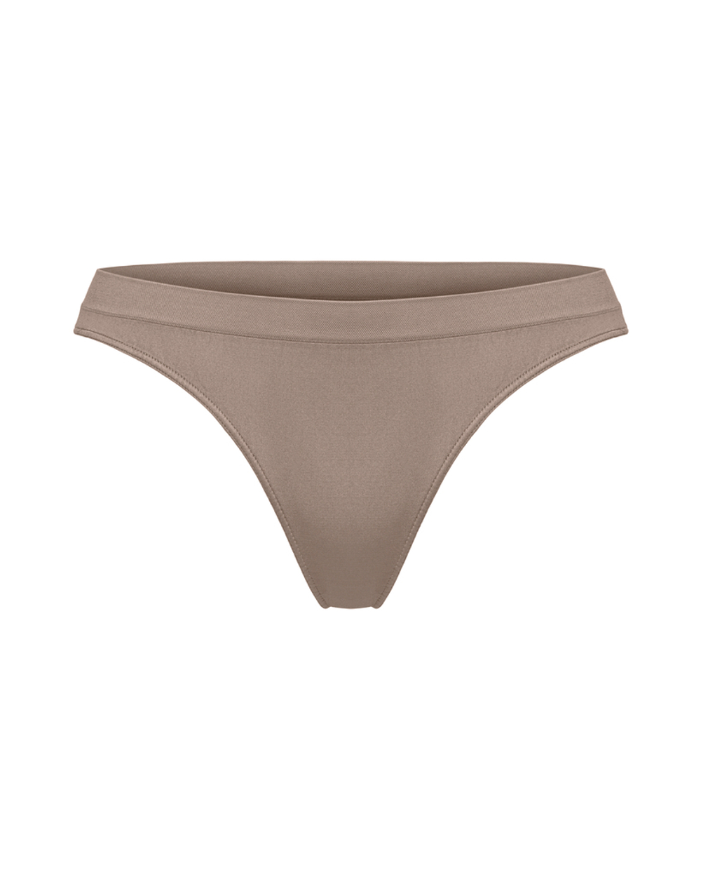 Бесшовные коричневые трусы слипы с низкой посадкой