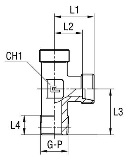 Штуцер FLC NPT1/2 DL15 (корпус) CAST