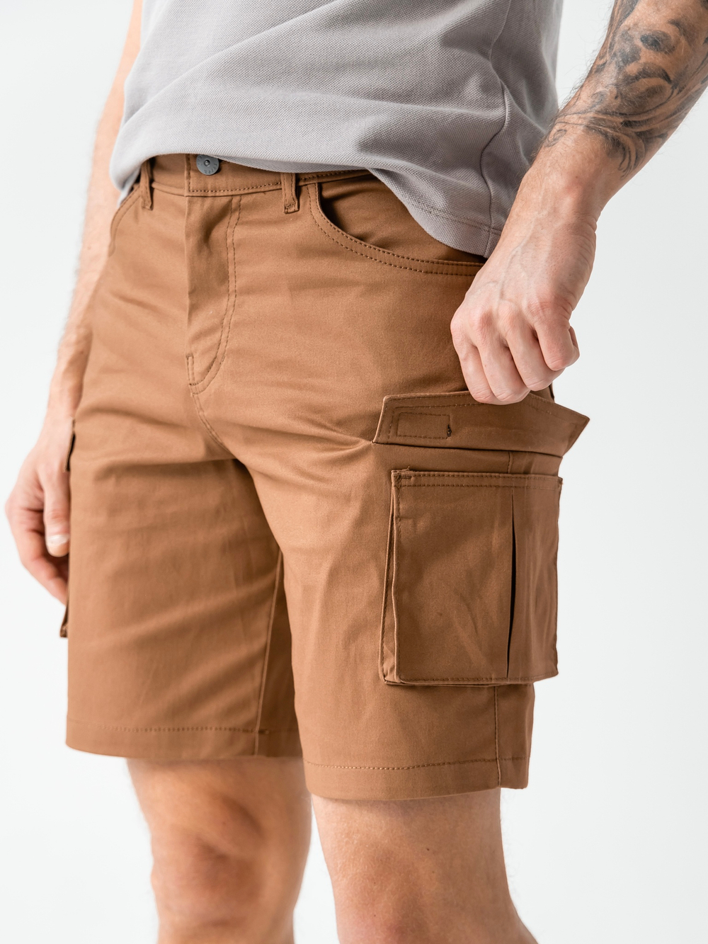 Шорты карго мужские кэмел Город Горький