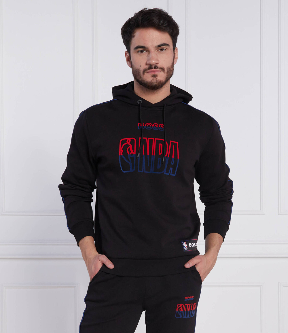 Худи boss x nba wbounce_2_4 BOSS ORANGE - черный(50477404)