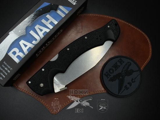 Складной нож Cold Steel 62JL Rajah II c клинком из стали AUS-10A, рукоять Grivory (Griv-Ex)