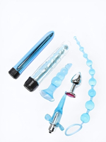 Набор секс игрушек голубого цвета 6 предметов ROSYLAND (Цвет: голубой)