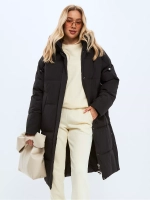 Пуховик зимний длинный с капюшоном оверсайз