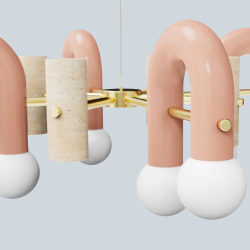 Современная дизайнерская люстра в стиле арт-объекта.