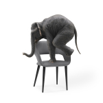 Стул на металлокаркасе Woodville Торган катания сильвер, ножки черные