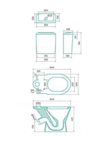 Бачок унитаза Gesso Атлас (сорт 2) Home De Luxe (175 мм)
