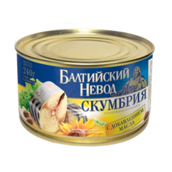 Скумбрия Балтийский  Невод в масле 240 гр