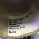 PURE X-FINE; 100% меринос; 2400м/100гр 48/2; col.7E4649 Camel, цвет: Коричневый