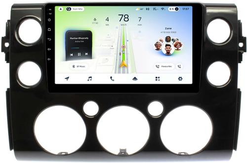 Магнитола для Toyota FJ Cruiser 2005-2022 (рамка черная) - Teyes CC4L монитор 9" IPS, Android 14, Быстрая, Snapdragon 662, CarPlay, 4G SIM-слот