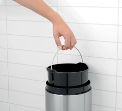 Brabantia Контейнер для мусора Slide Bin 5л, матовая сталь 477546
