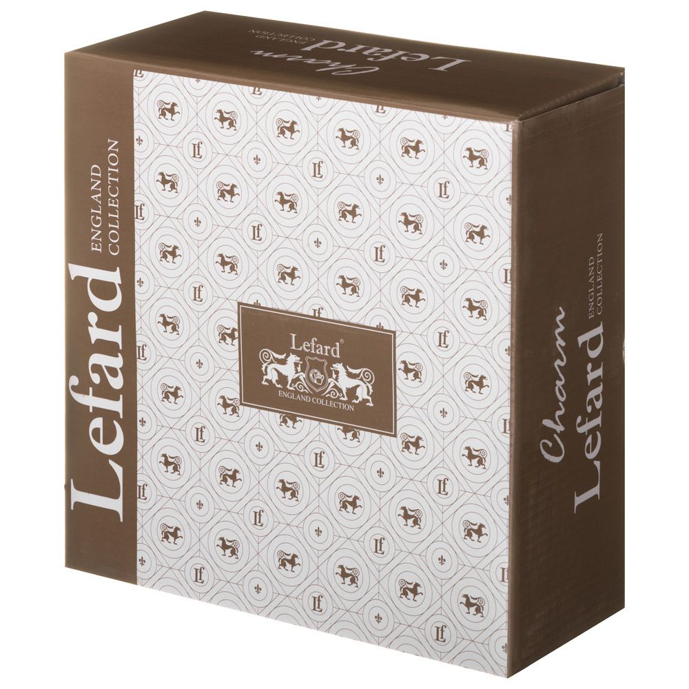 БЛЮДО ДВУХЪЯРУСНОЕ LEFARD "CHARM" 19*2,5 СМ/26*2,5 СМ (С ЗОЛОТОЙ ЛИНИЕЙ)