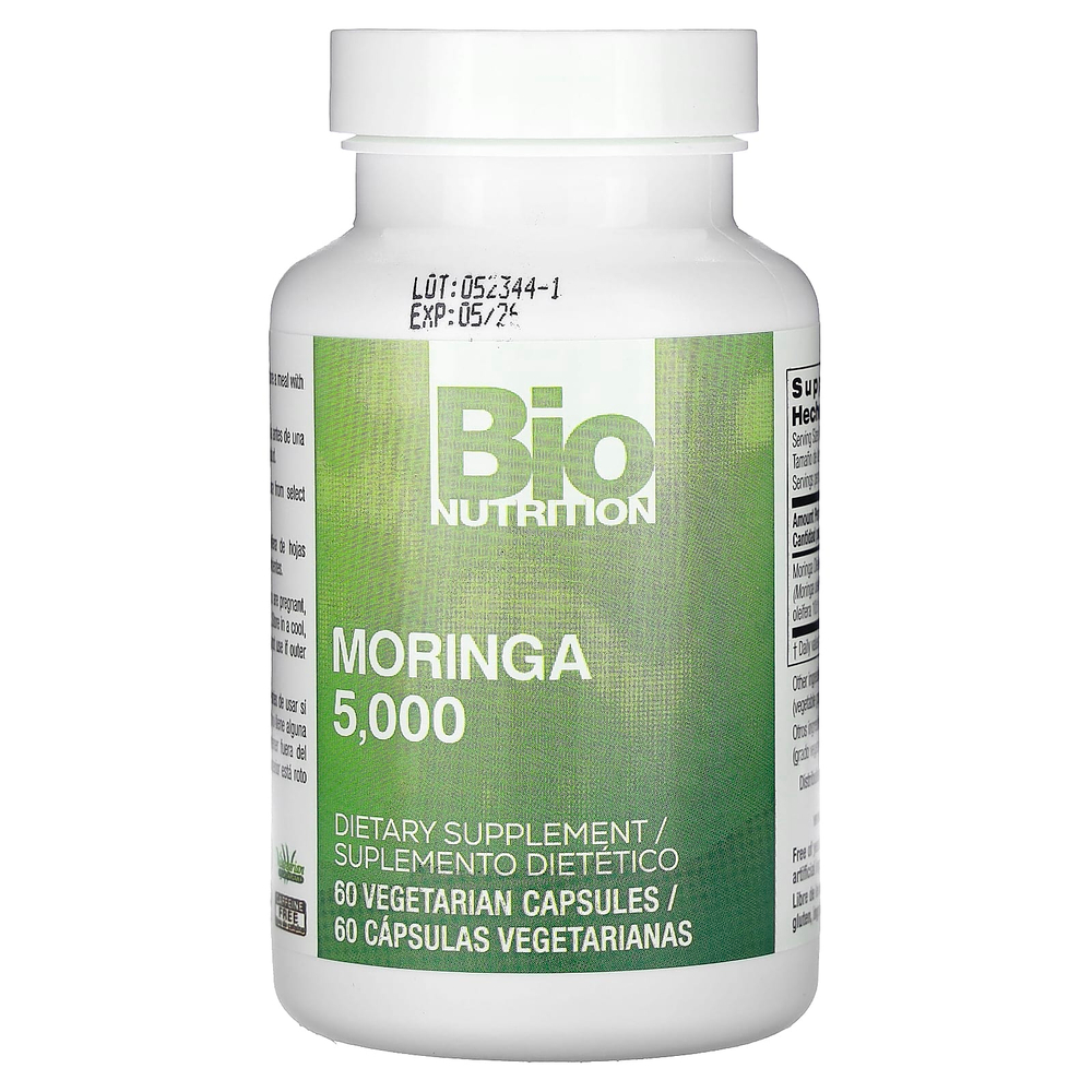 Bio Nutrition, моринга, 5,000 мг, 60 вегетарианских капсул