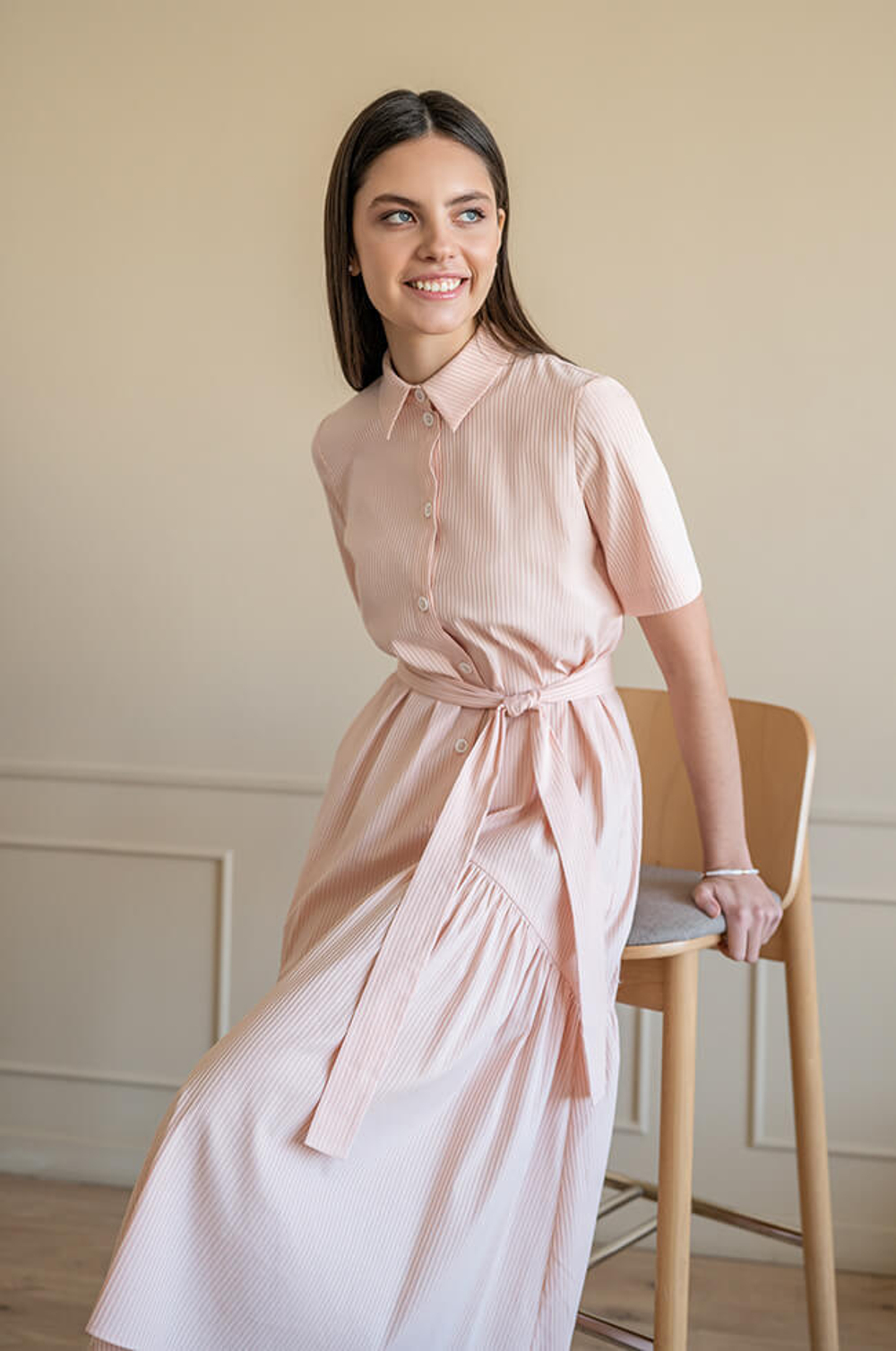 51393 Платье женское (персиковый)