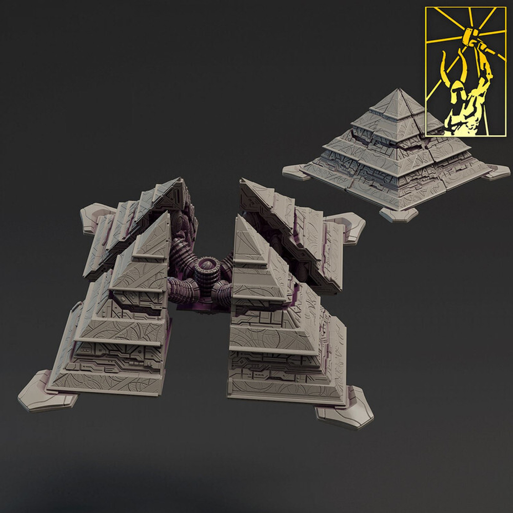 Xenos Armies Necrons Necron Tesseract Vault 1 шт. миниатюра для dnd, днд, pathfinder, фентези, Настольная игра, НРИ, Варгейм, РПГ