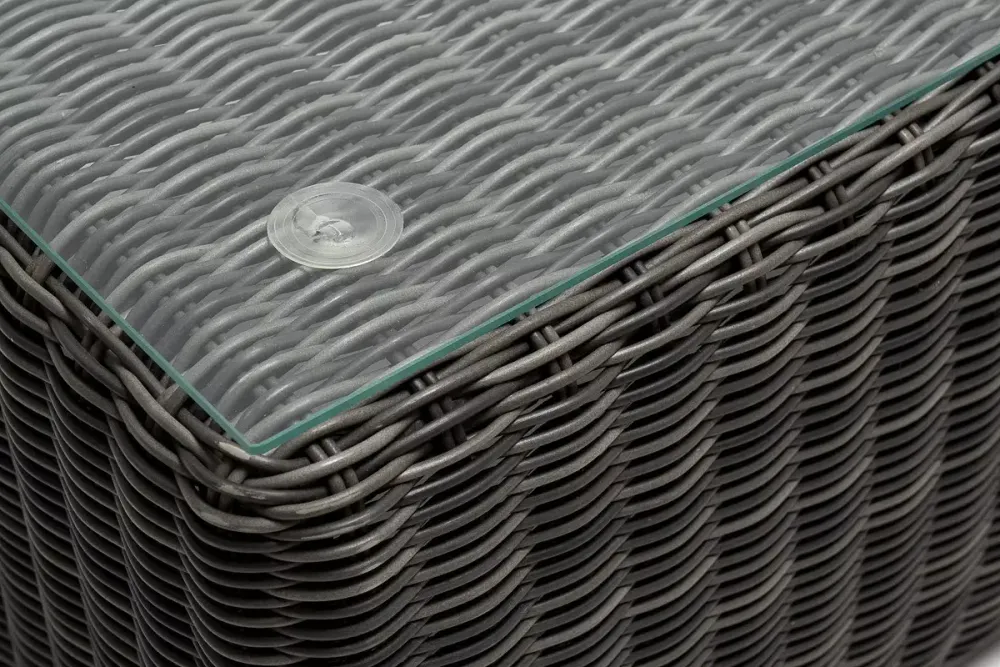 "Боно" лаунж-зона из искусственного ротанга, цвет графит