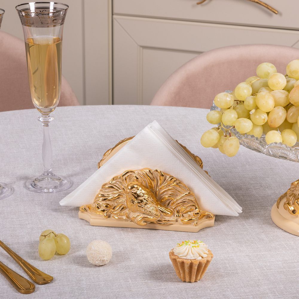 Держатель для салфеток Птички Айвори